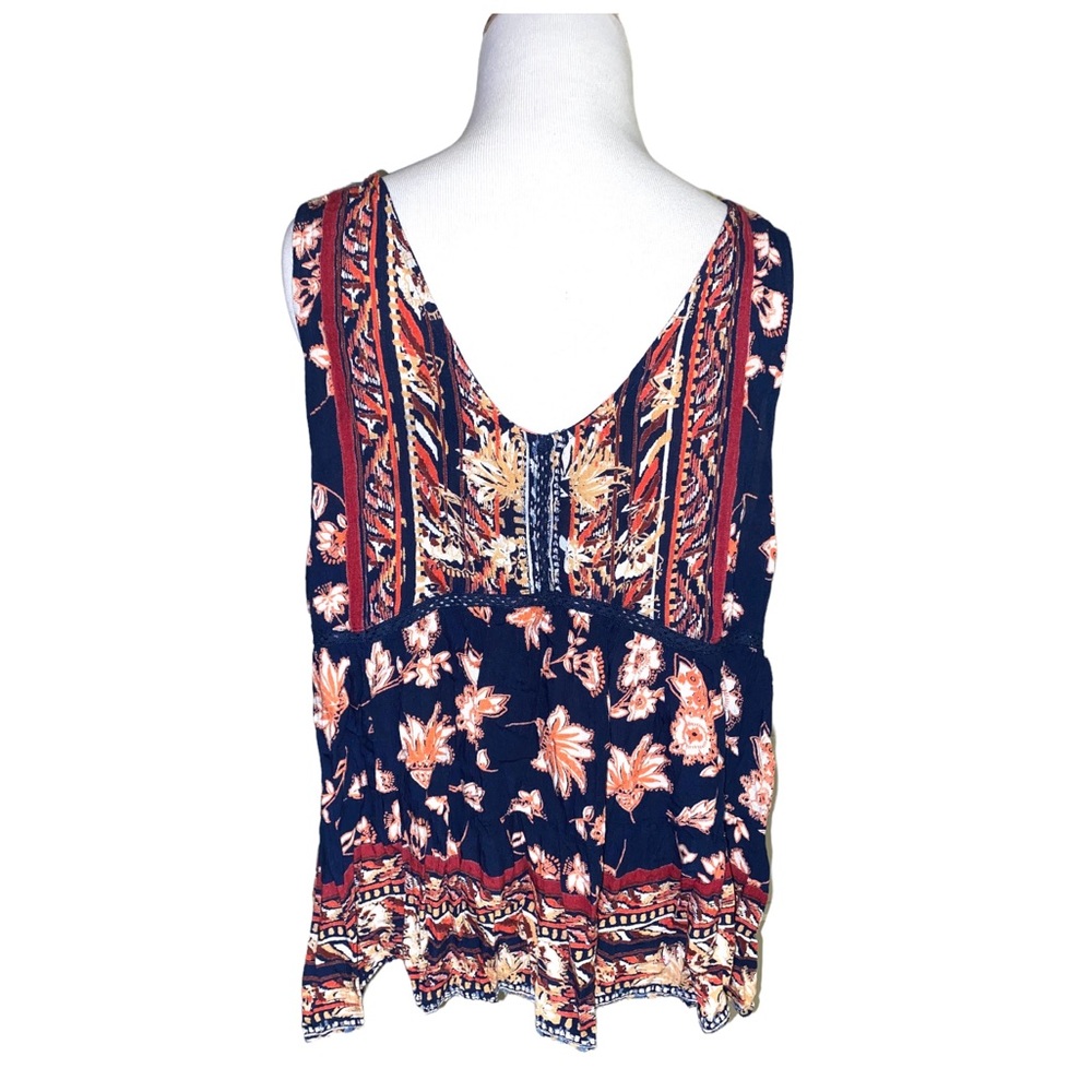 Angie bohemian style sleeveless shirt, size medium - Picture 3 of 5